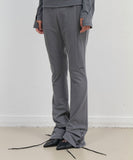 Button Slit Bootcut Pants