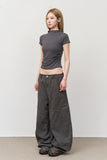 Pepo Pigment Zipper Pants