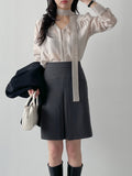 Kino Pleated Midi A-line Skirt