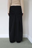 River Drop Shirring Long Skirt