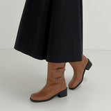Cult Buckle Round Long Boots
