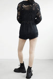 Ruel See-through Punching Long Knit
