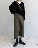 Twist Wrap Long Skirt