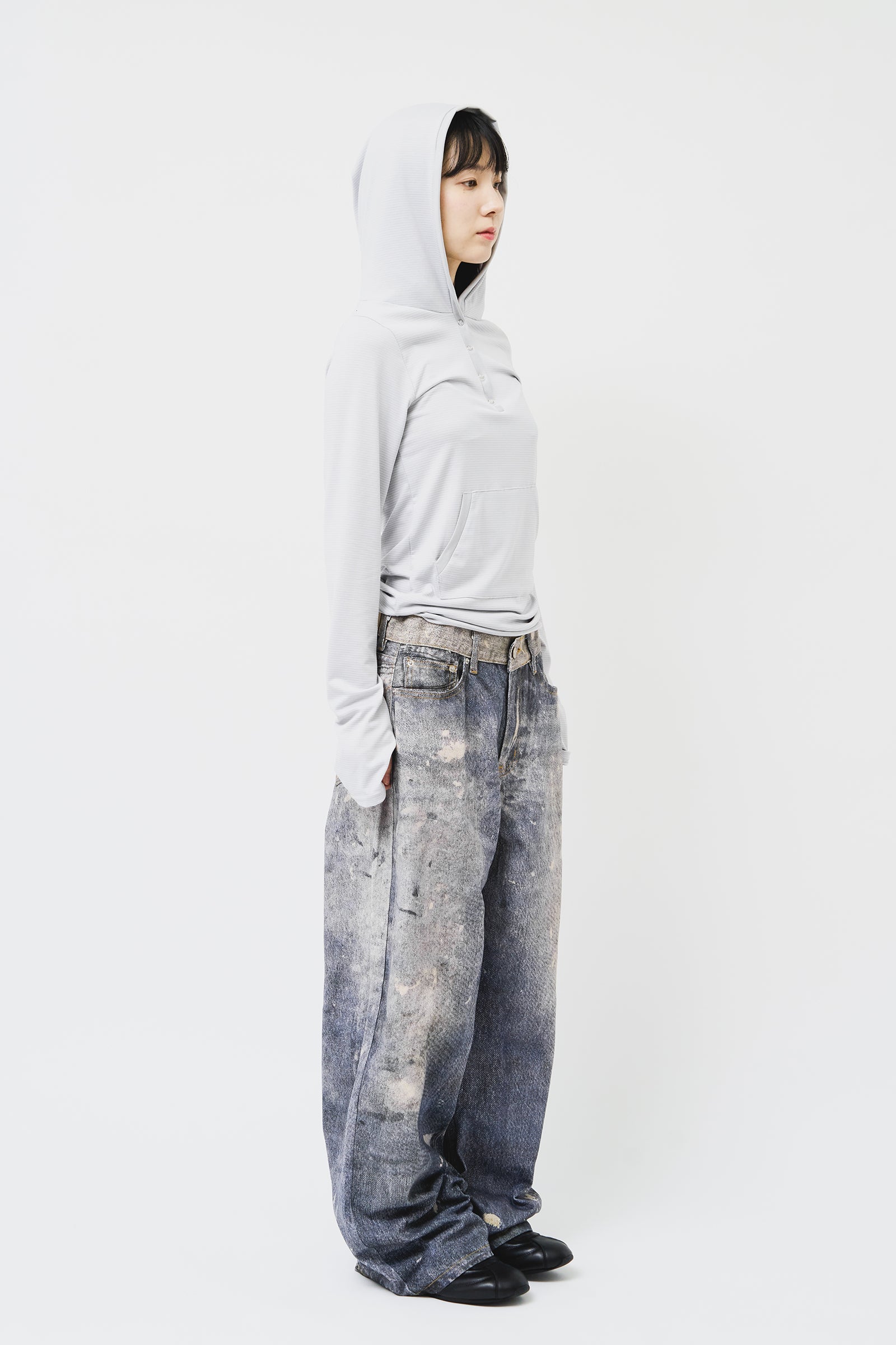 【HI FI FNK】Digital Wide Denim HI FI FNK(ハイファイファンク) - デジタルワイドデニム