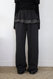 Check Frill Skirt Pants