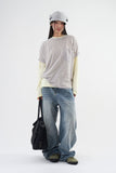 Vintage Washed Balloon Denim Pants