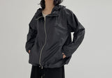Glossy Two-Way Oversized Fit Jumper