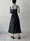Halter Neck A-Line Long One-Piece