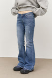 (W) Stitch Low-rise Bootscut Denim