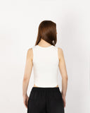 [MADE] W Chest Logo Crop Sleeveless
