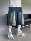 Deep Tuck Brush Bermuda Denim