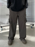 Nylon Round Zipper Pocket Pants