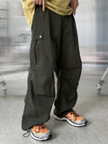 Hip Snap Nylon Cargo Pants