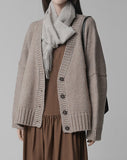 Teddy Overfit Knit Cardigan