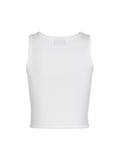 (W) CHEST METAL LOGO SLEEVELESS
