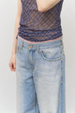 (W) Lace Sagging Denim