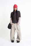 Brit light curved wide pants