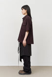 Beam Western Check Cropped Shirt