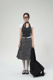 DRAPED SHOULDER BIG BAG