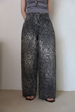 Jay Leopard Denim Pants