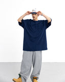 Essential Big Half Tee - Indigo