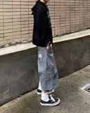 Summer Lettering Knit Hood Zip-Up