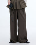 Rowing banding slacks trousers
