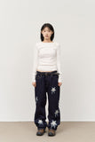 (W) Boat Shape Button Top