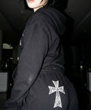DOT CROSS_LACE Training Wide Pants