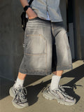 Double-Pocket Carpenter Bermuda Denim