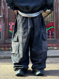 Diagonal Camo Balloon Cargo Pants