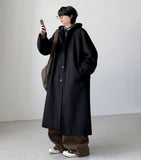 Evelyn Wool Hood Coat