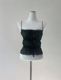 Bonir Shirring Lace Top