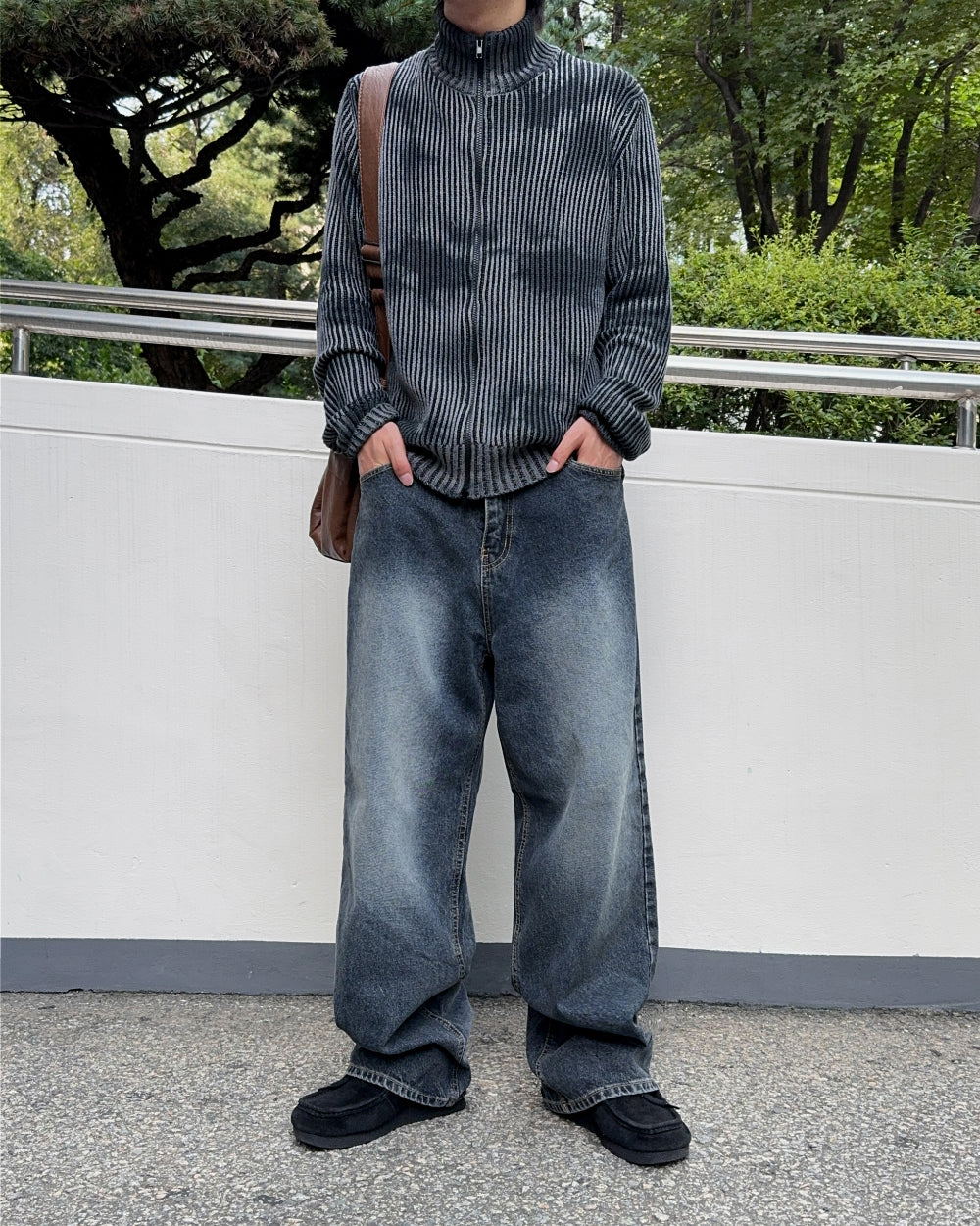【SCENERITY】Igu Vintage Washed Denim Jeans SCENERITY (シナリティ) - イグビンテージグリーンウォッシング
