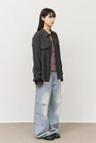 Brick Brushed Wide Denim