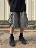 Nylon Cargo Bermuda Pants