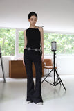 Washing Denim Eyelet Belt