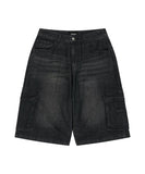 BERMUDA CARGO DENIM SHORT