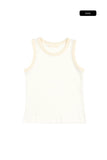 Verno waffle sleeveless top