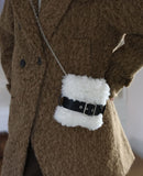 Fur Belt Mini Fluffy Bag