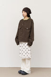 Node Collar Suede Jacket