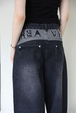 Heaven Lettering Denim Pants