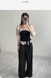 Launer Pocket Two-Tuck Wide Slacks