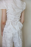 Simon Shirring Short Sleeve Shirt