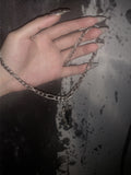 Toani Black Heart Chain Necklace