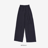 Bent Wide Pintuck Slacks