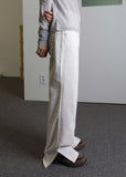WHITE STITCH SLIT PT