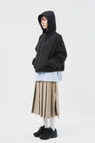 Square Cropped Hooded Jacket