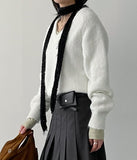 Winter V-neck Raglan Knit