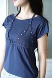 Cine Rivet Layered Tee